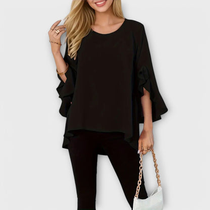 Aria - The Perfect Spring Blouse with Round Neckline