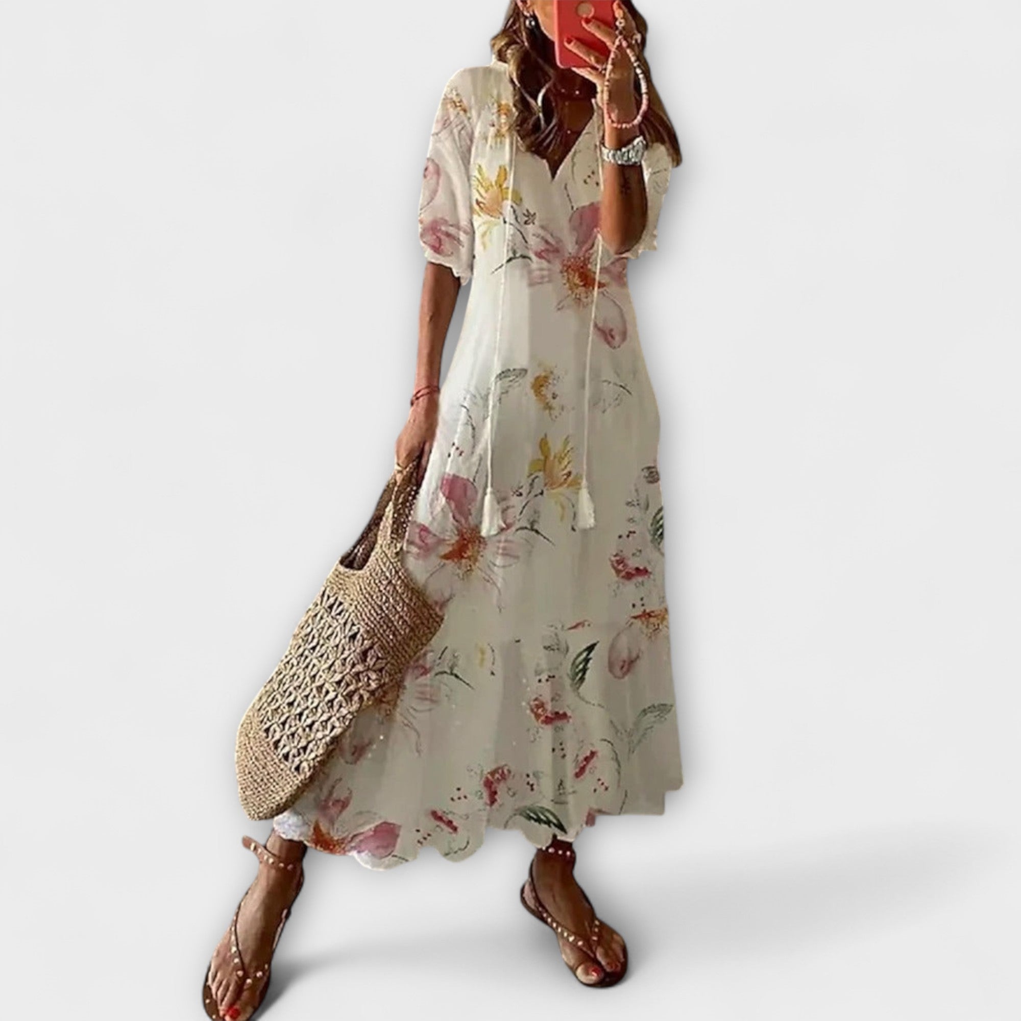 Anna – Women's boho summer dress with a relaxed silhouette